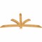 Ekena Millwork Davenport Rough Sawn Timber Gable Bracket, Western Red Cedar, 72"W x 36"H x 2"D x 4"F, 12/12 Pitch GBW072X36X0204DAV00RWR - alternate 3